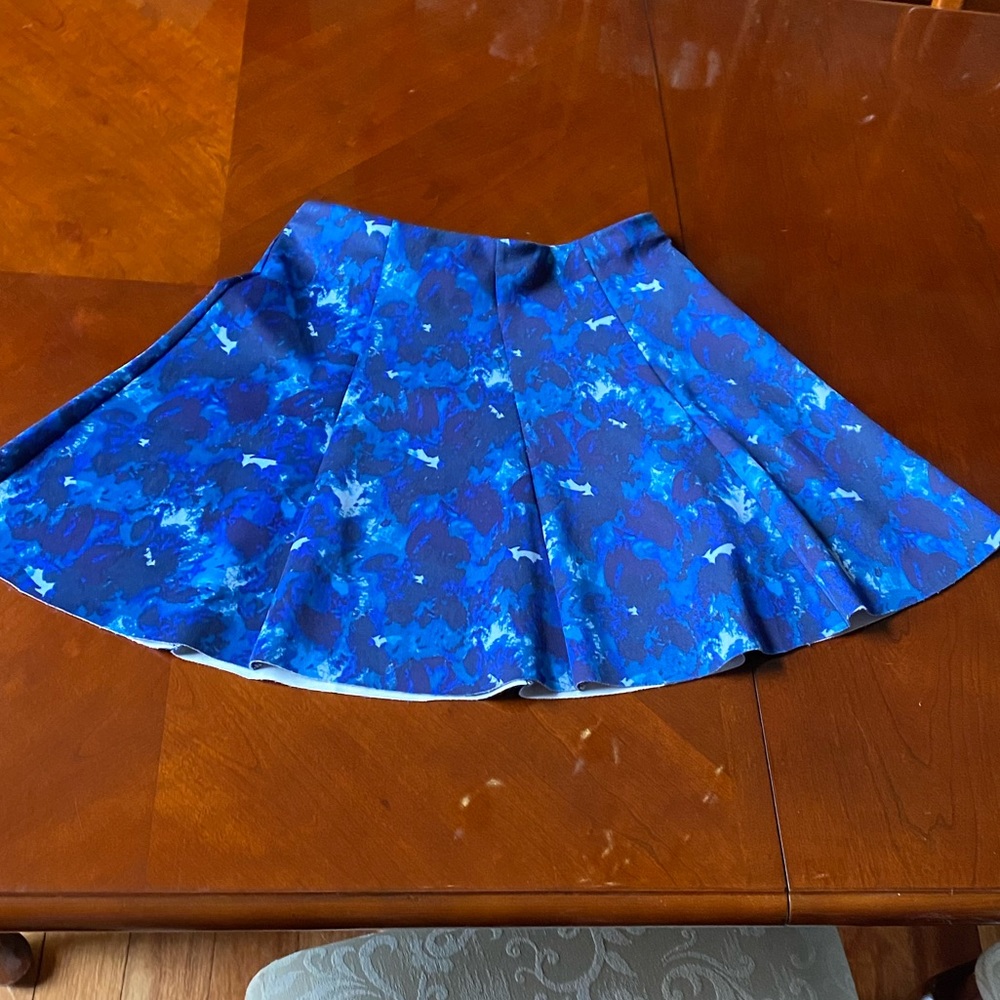Blue mini skirt